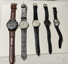 Lot Of 5 Unisex Watches Pre-Owened New Batteries