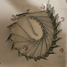 Lot of 16 ~ 4" Inch Chrome Peg Hook for Slatwall Board Slat Wall Hooks Four Inch