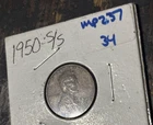 1950-S RPM#4 S/S North FS-504 Lincoln Wheat Penny Cent~Nice VF Brown Very Rare!