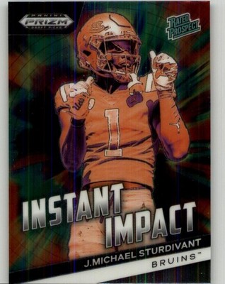 2024 Panini Prizm Draft Picks J. Michael Sturdivant Instant Impact #II-JMS UCLA