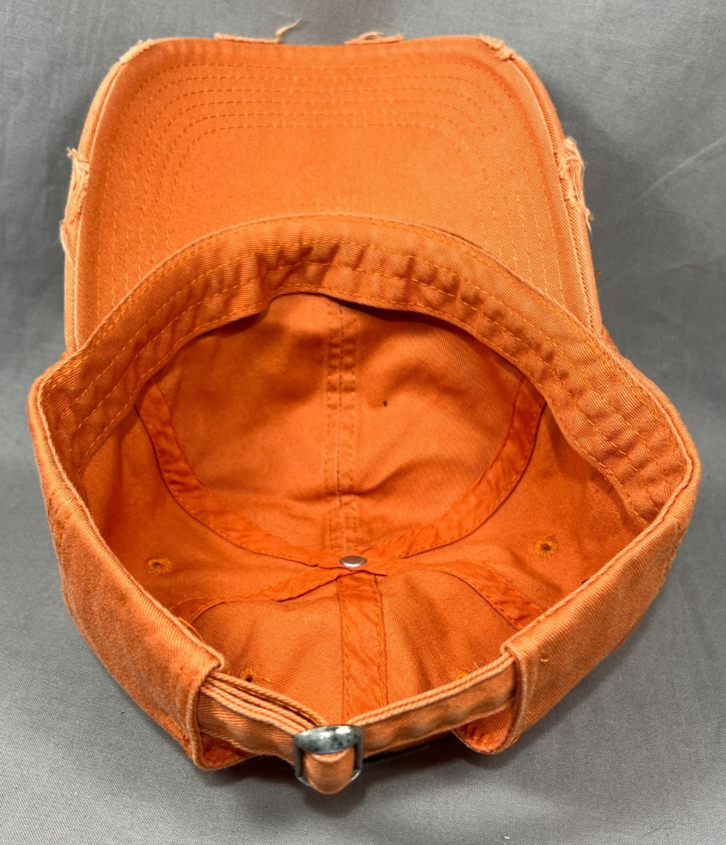 District Plain Solid Blank Strapback Hat Cap Oran… - image 13