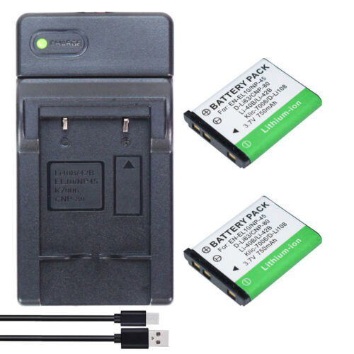 Battery or Charger for Nikon EN-EL10 Coolpix S203 Coolpix S60 S210 S220 S3000 - Picture 7 of 48