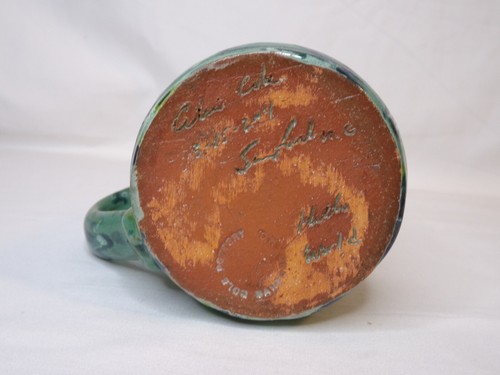 Tazza Celia Cole Cole Pottery Sanford North Carolina 2004 - Foto 5 di 8