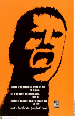 Political POSTER.Set of 5.South Africa Solidarity Propaganda. Anti-Apartheid art - 第 1/5 張圖片
