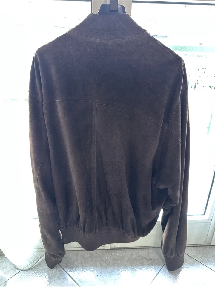 GIUBBINO GIACCHE UOMO VERA PELLE RENNA MARRONE 52 - Immagine 2 di 2