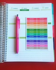 28 Study Planner Stickers for Various Types of Planners 175