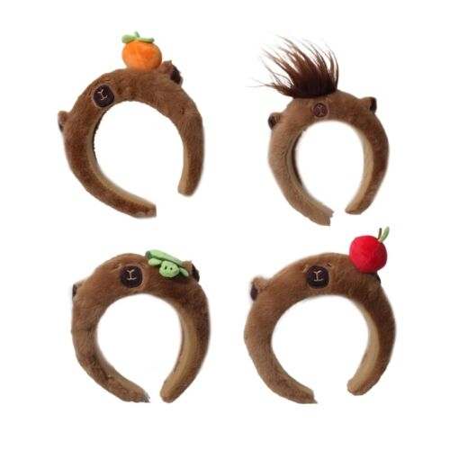 Girl Cartoon Headbands Festive Capybara Headwear Hairbands Fun Headwear - Afbeelding 1 van 12