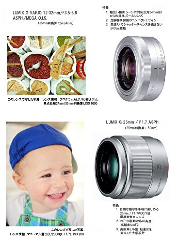 Panasonic mirrorless single-lens Lumix GF10 double lens kit