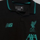 Liverpool FC AXA Polo Shirt Size Small New Balance Black Teal LFC Top