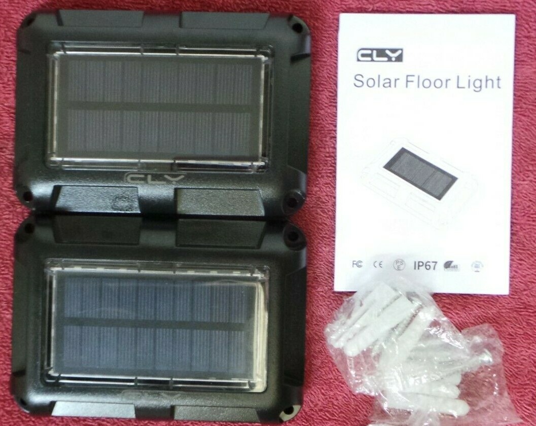 Lampe solaire CLV éclairage extérieur étanche étanche pour jardin terrasse et allée modèle SLF