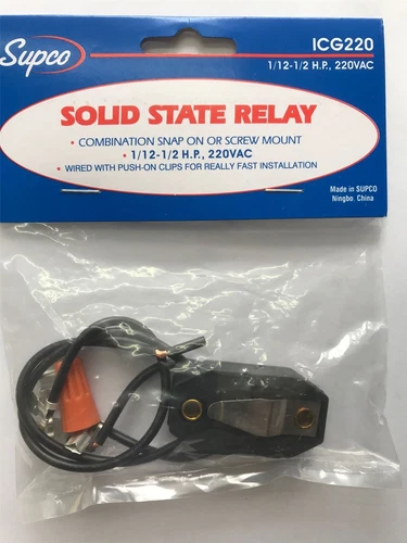PTC Universal starting relay (up to ½ hp)