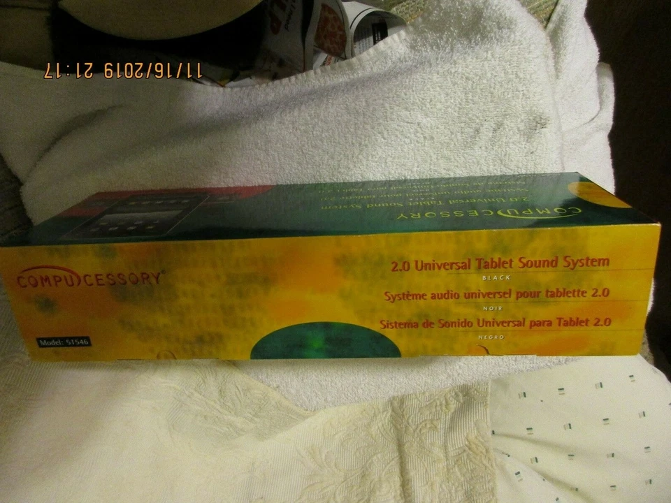 Compucessory 2.0 universal tablet sound system black power LED Model 51546 - Image 3 of 3