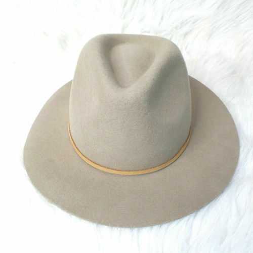 Brixton Wesley Wool Felt Fedora Tan 