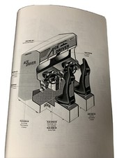 ACE DRIVER TWIN NAMCO arcade video    game manual image