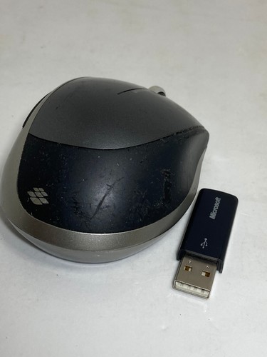 🌊 Microsoft Explorer Mini Mouse - Model 1363 + w/USB Receiver WORKS EUC - K5 - Picture 3 of 5