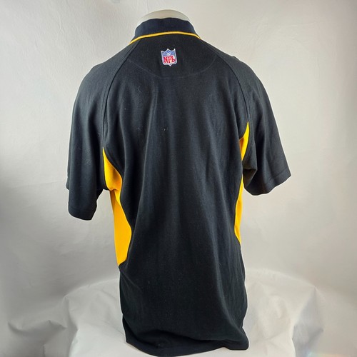 Pittsburgh Steelers Shirt Mens Medium Black Reebok Vintage Embroidered NFL Logo - Picture 7 of 9