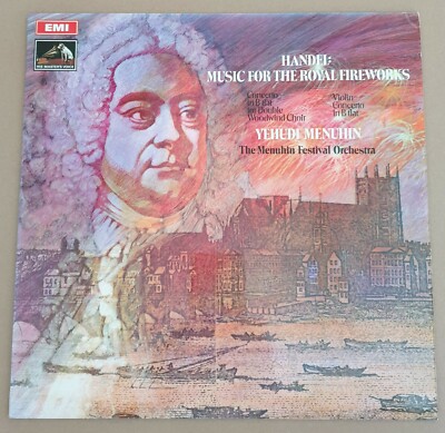 ASD 2485 MENUHIN - Handel Violin Concerto & Royal Fireworks, EMI First Edition