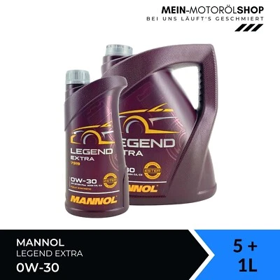 Mannol Legend Extra 0W-30 Peugeot Opel MB 229.61 ACEA C3 5+1 litros = 6 litros
