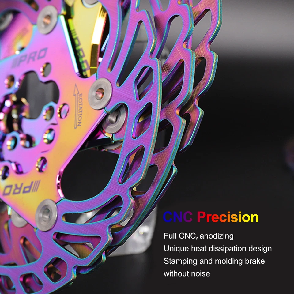 2PC Floating Rotors 140/160/180/203mm Bike Disc Brake Rotor 6 Bolts fit Shimano - Image 2 of 4