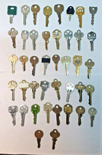 42 Misc. Key Lot Some Vintage Various Makers Steam Punk Brass/ Steel Craft Locks