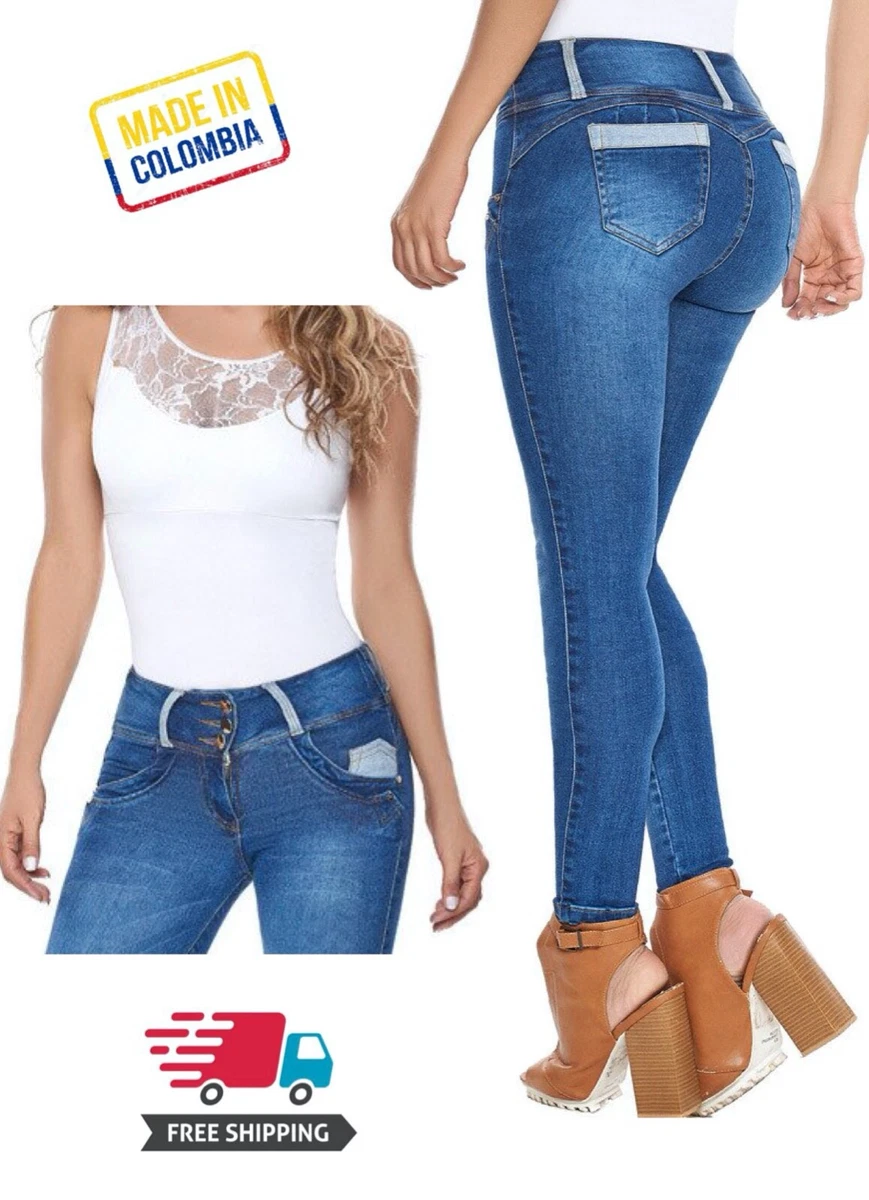 Pantalones Colombianos Levanta Cola Pompis Butt Lifter Jeans Moldeadores  Push Up