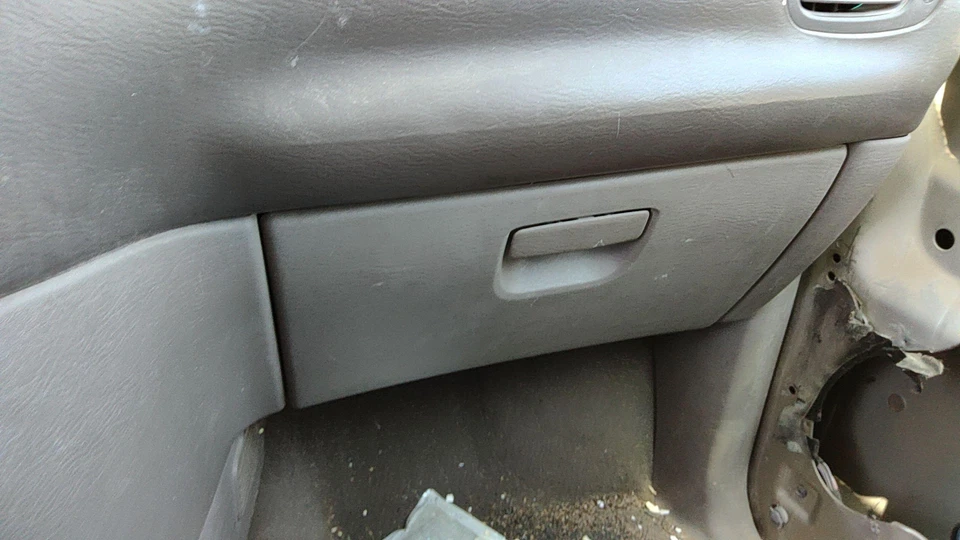 2003 Dodge Caravan Glove Box Assembly Complete Door With Latch Oem Taupe L5 - Image 3 of 4