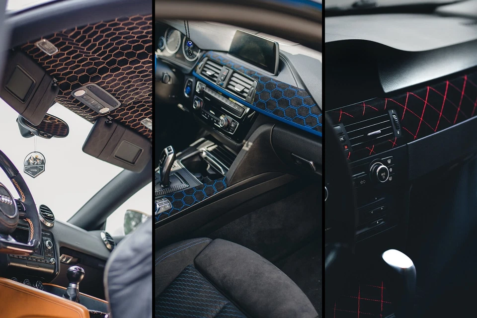 indivitara® Premium Stitch Microfibre Fabric Self Adhesive Stretchy Real Stitching - Image 2 of 2