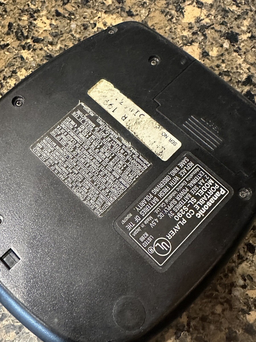 Panasonic SL-S290 Anti-Shock XBS MASH Personal Portable CD Player