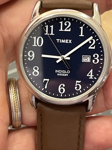 Herrenuhr Timex Easy Reader 38 mm Lederarmband TW2P75900 - Bild 2 von 9