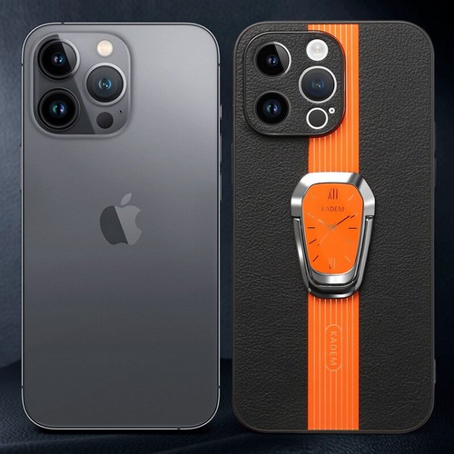 Für iPhone 15 14 Pro Max 13 12Pro Leder Magnetischer Ring Halter Handyhülle Cover - Bild 7 von 21