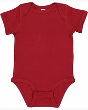 Rabbit Skins Infant 5.0 oz., 100% Combed Ringspun Cotton Baby Rib Bodysuit 4400