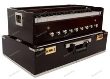Portable 9 Stopper Baja And Coupler 3.5 Octave Wood Harmonium With Padded Bag