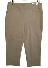 Chico's Women 1 Beige Perfect Stretch Pull On Capri New 2744