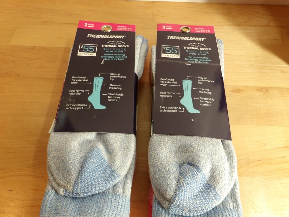 Ladies Thermalsport Extreme Weather Thermal Socks-Merino Wool Blend  2 Packs - Image 3 of 4