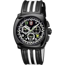 Luminox Men's Watch Tony Kanaan Chronograph Black and White Strap Quartz XL.1142