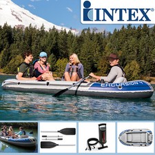 Intex Boot Excursion 4 Set 315 x 165 x 43 cm Schlauchboot + Paddel + Pumpe 68324