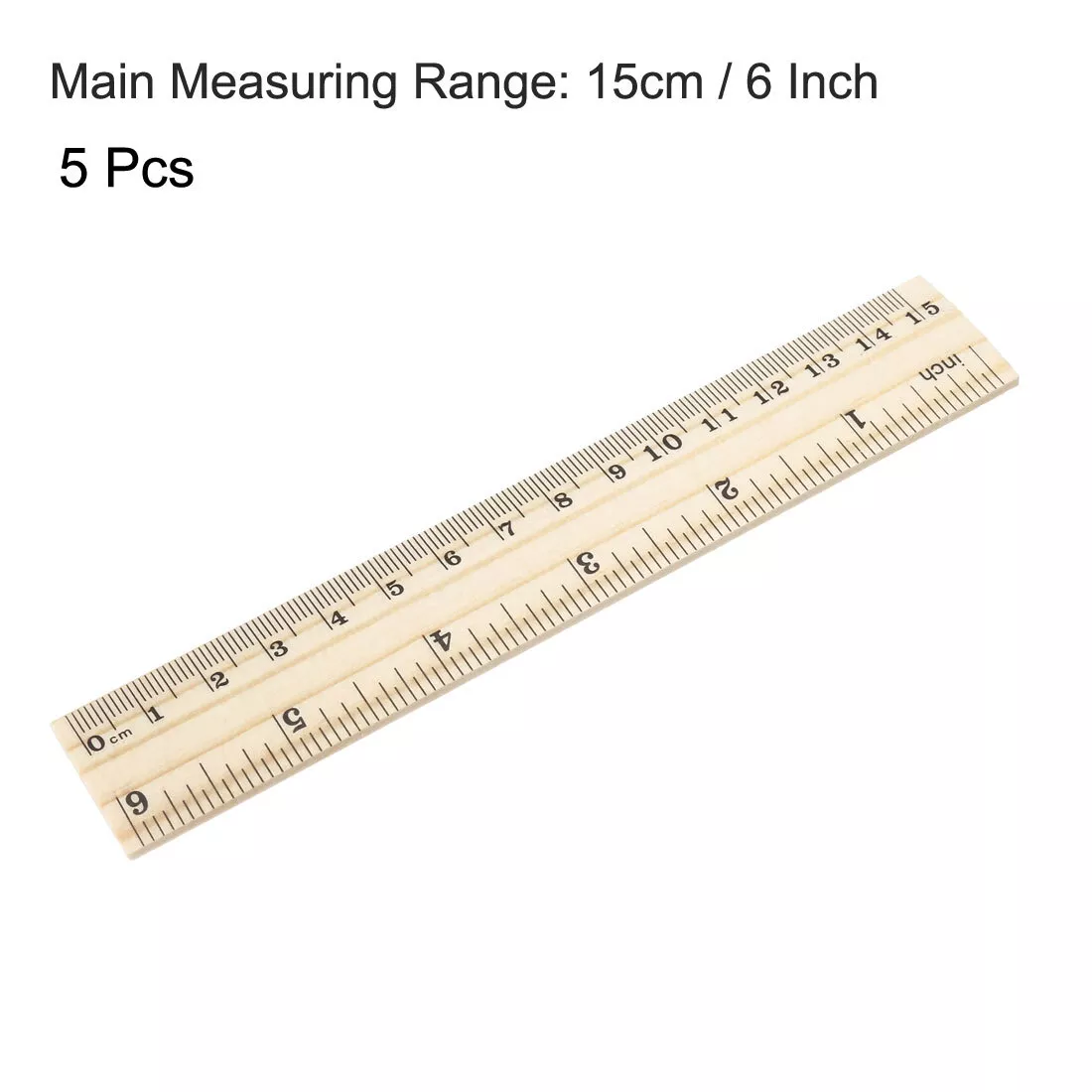 Straight Ruler Double Side Stainless Steel Measuring Straight Ruler Tool  15cm 6 inch Office School Accessories Kids Gifts