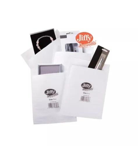 100 x jiffy jsl1 white superlite foam lined padded bags envelopes 170x245mm image 4