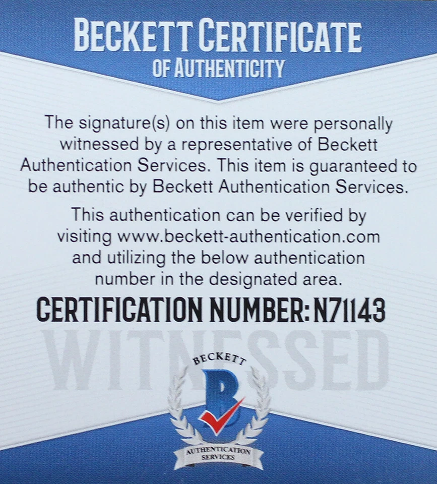 Camiseta Eddie George Autografiada y Enmarcada Titanes Azules Auto Beckett Certificado de Autenticidad Foto 3 de 4