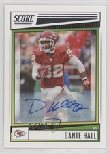 2022 Score Signatures Dante Hall #121 Auto 1j4c