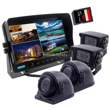 10" Monitor Vehicle CCTV, DVR AHD 1080P Rear View Backup Camera System FOR Truck