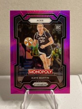 2024 Panini WNBA Prizm Monopoly Kate Martin #40 Rookie Pink Prizm /149 Aces!