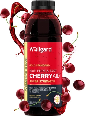 Tart Cherry Juice, CherryAid 100% Concentrated Montmorency Cherry Juice 500ml,