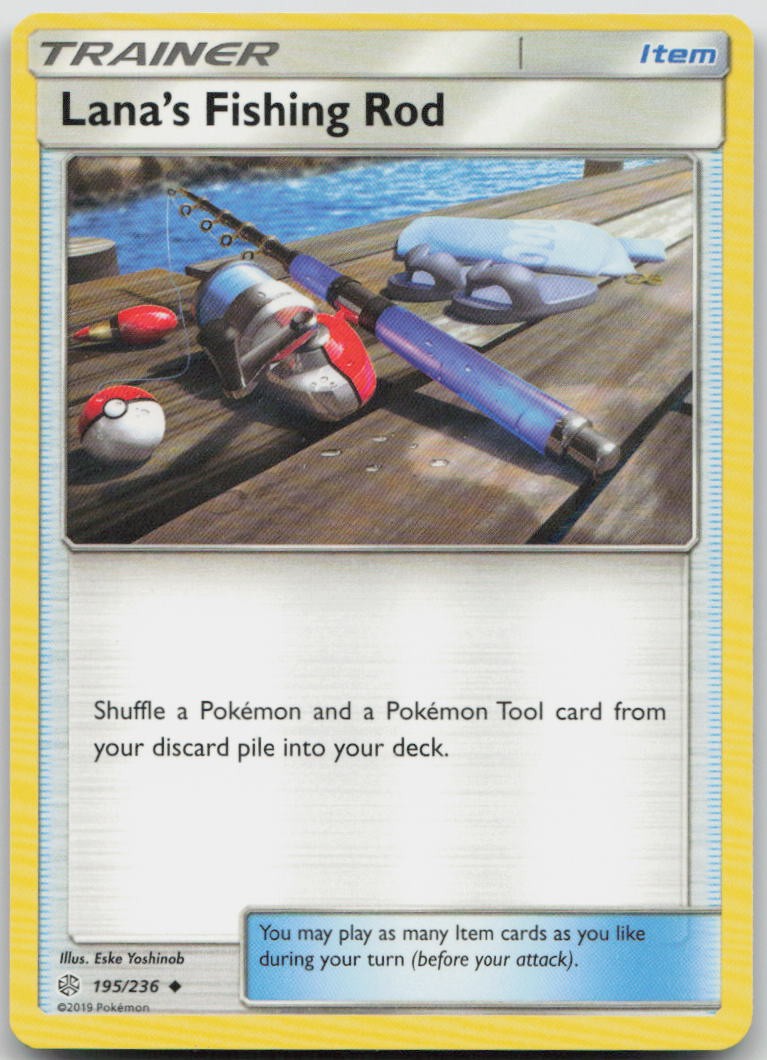 Lana's Fishing Rod 195/236 Cosmic Eclipse Uncommon Pokemon MP