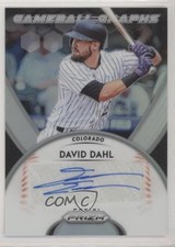 2019 Panini Prizm Game Ball Graphs David Dahl #GB-DD Auto 0b5