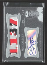 2008 Topps Sterling Jim Palmer #4CSA-83 Career Stats Patch Auto 1/1