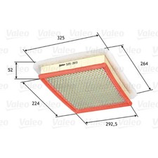 Luftfilter VALEO 585069 für Opel Astra H Caravan Twintop