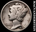 1934 Mercury Dime- Silver Scarce Better Date No Reserve #i278