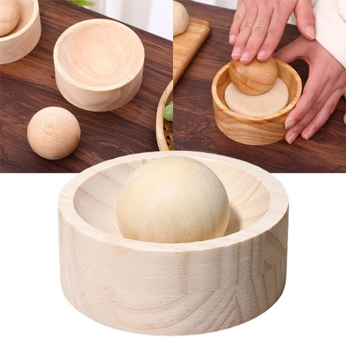 Naturholz Teig Rollmaschine für Knödelwickler und Reiskuchen Naturholz Teig Rollmaschine für Knödelwickler und Reiskuchen