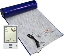 Radiant Floor Heating Starter Kit with Programmable Thermostat - 30 Sq Ft